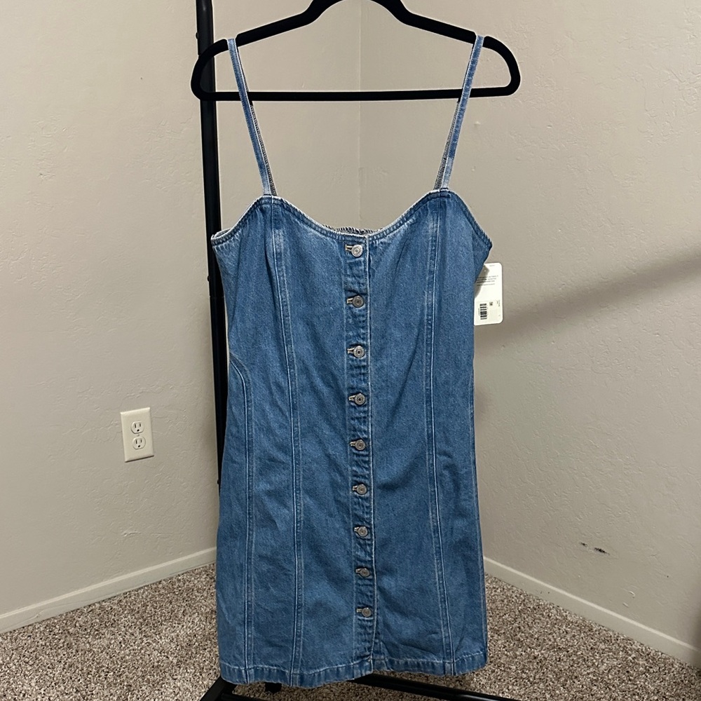 NWT- Levi's Blue Denim Mini Dress